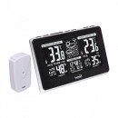 Termometru si higrometru, cu emitator extern Home HCW 25, LCD, negru, ceas
