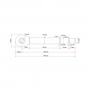 Tija cilindru hidraulic fi48x570 pentru Tractor Forestier