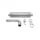 Toba esapament din inox pentru Tractor Forestier patrata, MAN 4-6 pistoane cu filtru amortizare HQ