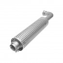 Toba esapament din inox pentru Tractor Forestier patrata, MAN 4-6 pistoane cu filtru amortizare HQ