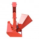 Tocator crengi cu angrenare priza putere tractor PTO putere necesara 18-50CP grosime maxima bustean 100mm, buncar 400x420x600mm Breckner Germany