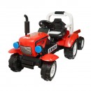 Tractor electric cu remorca, si baterie pentru copii, jucarie 3-6 ani Hello Baby