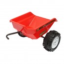Tractor electric cu remorca, si baterie pentru copii, jucarie 3-6 ani Hello Baby