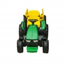 Tractor electric cu remorca, telecomanda si baterie pentru copii 1980x650x610