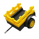 Tractor electric cu remorca, telecomanda si baterie pentru copii 1980x650x610