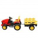 Tractor electric cu remorca, telecomanda si baterie pentru copii 1980x650x610