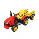 Tractor electric cu remorca, telecomanda si baterie pentru copii 1980x650x610