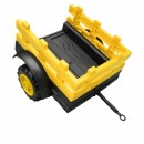 Tractor electric cu remorca, telecomanda si baterie pentru copii 1980x650x610