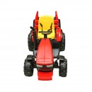 Tractor electric cu remorca telecomanda si baterie pentru copii jucarie 1980x610x650mm