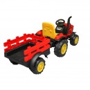 Tractor electric cu remorca telecomanda si baterie pentru copii jucarie 1980x610x650mm