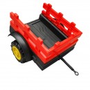Tractor electric cu remorca telecomanda si baterie pentru copii jucarie 1980x610x650mm