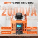 Transformator de tensiune variabila, 0-300 V, 6.6 A, putere 2000 VA, afisaj Led, alimentare prin cablaj