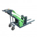 Transpalet electric 24V cu sarcina maxima 650 Kg, inaltime ridicare 1500mm, furci 950mm THOR