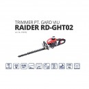 Trimmer pentru gard viu Raider RD-GHT02, alimentare benzina, 650 W