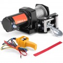 Troliu electric 12V, capacitate 907 kg, Lungime cablu 12 m, Telecomanda cu fir, IP55, pentru barci, ATV, Remorci