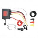 Troliu electric cu telecomanda 12V, 6.5cp, 6.1T (13500lbs) cablu sintetic 9x24m solenoid 400A Breckner Germany