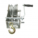 Troliu manual 1100Kg cu cablu de otel fi 4.8mmx10m raport transmisie 4:1/8:1 Breckner Germany