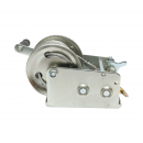 Troliu manual 1100Kg cu cablu de otel fi 4.8mmx10m raport transmisie 4:1/8:1 Breckner Germany