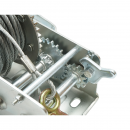 Troliu manual 1100Kg cu cablu de otel fi 4.8mmx10m raport transmisie 4:1/8:1 Breckner Germany