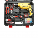 Trusa bormasina cu percutie 600W, 220V, mandrina 13mm, turatie 3300rpm cu scule si unelte 66 piese Breckner Germany