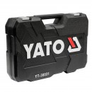 Trusa chei combinate si tubulare, Yato YT-38831, Cr-V, 111buc., valiza 