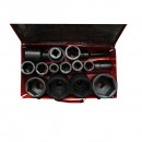 Trusa chei tubulare camion de impact lungi 17-65mm, prelungitor 125mm, patrat 3/4 inch Cr-Mo 15 piese Breckner Germany