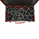 Trusa chei tubulare camion de impact lungi 22-60mm, patrat 1 inch Cr-Mo 15 piese Breckner Germany