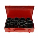 Trusa chei tubulare camion de impact lungi 22-60mm, patrat 3/4 inch Cr-Mo 15 piese Breckner Germany