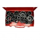 Trusa chei tubulare camion de impact lungi 22-60mm, patrat 3/4 inch Cr-Mo 15 piese Breckner Germany