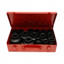 Trusa chei tubulare camion de impact scurte 22-36mm si lungi 38-60mm, patrat 1 inch Cr-Mo 15 piese Breckner Germany