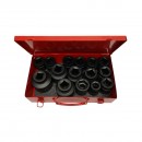 Trusa chei tubulare camion de impact scurte 22-36mm si lungi 38-60mm, patrat 1 inch Cr-Mo 15 piese Breckner Germany