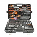 Trusa chei tubulare, chei fixe, biti, torx cu scule si unelte 160 piese Breckner Germany