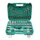 Trusa chei tubulare combinate 8-32mm si chei fixe 8-19mm, 1/2 antrenor cu clichet 44 piese Breckner Germany