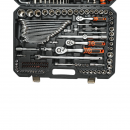 Trusa chei tubulare, combinate fixe si inelare, biti, imbus, torx Cr-V 142 piese Breckner Germany