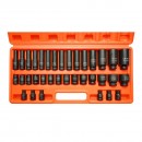 Trusa chei tubulare de impact 8-32mm si lungi 10-32mm, patrat 1/2 inch Cr-Mo 35 piese Breckner Germany