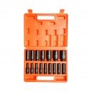 Trusa chei tubulare de impact lungi 10-32mm, patrat 1/2 inch Cr-Mo 16 piese Breckner Germany