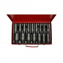 Trusa chei tubulare de impact lungi 10-36mm, patrat 1/2 inch Cr-Mo 16 piese Breckner Germany