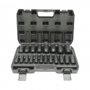 Trusa chei tubulare de impact lungi 10-38mm, 78mm, patrat 1/2 inch Cr-Mo 20 piese Breckner Germany