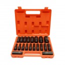 Trusa chei tubulare de impact lungi 8-32mm, patrat 1/2 inch Cr-Mo 20 piese Breckner Germany