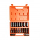 Trusa chei tubulare de impact lungi 8-32mm, patrat 1/2 inch Cr-Mo 20 piese Breckner Germany