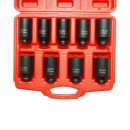 Trusa chei tubulare de impact lungi pentru planetare 29-38mm, patrat 1/2 inch Cr-Mo 9 piese Breckner Germany