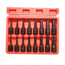 Trusa chei tubulare de impact spline lungi M4-M19, patrat 1/2 inch 16 piese