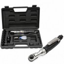 Trusa clichet pneumatic reversibil 1/2 inch si 3/8 inch, cuplu 68Nm, tubulare 8-19mm, turatie 160rpm, presiune 6.3 bar 16 piese Breckner Germany
