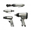Trusa scule pneumatice cu pistol de impact, ciocan, clichet, polizor drept si accesorii 46 piese Breckner Germany