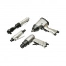 Trusa scule pneumatice cu pistol de impact, ciocan, clichet, polizor drept si accesorii 46 piese Breckner Germany