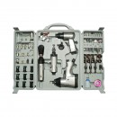 Trusa scule pneumatice cu pistol de impact, ciocan, clichet, polizor drept si accesorii 71 piese