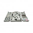 Trusa scule pneumatice cu pistol de impact, ciocan, clichet, polizor drept si accesorii 71 piese