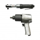 Trusa scule pneumatice cu pistol de impact Twin Hammer 1/2 inch, clichet 3/8 inch, 10 tubulare 9-27mm si accesorii 16 piese Breckner Germany