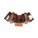 Trusa scule profesionala metalica rabatabila 5 nivele 168 piese Cr-V Breckner Germany
