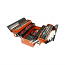 Trusa scule profesionala metalica rabatabila 5 nivele 168 piese Cr-V Breckner Germany